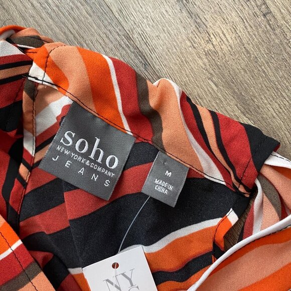 NWT Women's New York & Company Cross Front Sleeveless Blouse Size M - Picture 8 of 10